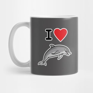 I Love Bottlenose Dolphins Mug